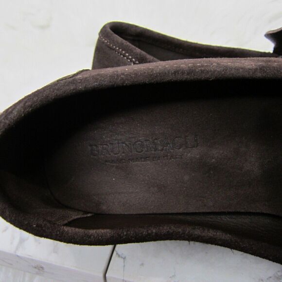 Bruno Magli “CASTOR” Brown Suede Slip On Driving Moccasins, Men’s Size 8.5 M main image 7